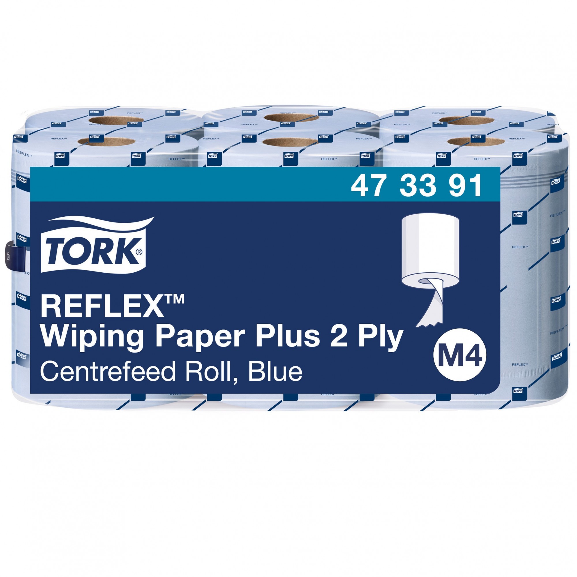 6 bobines de papier essuyage multi-usages Tork Reflex™ M4 - Tork
