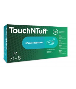 Boîte de 100 gants Touch n tuff® 92-500 poudrés sans latex à usage unique - Ansell - Gants nitrile - 4
