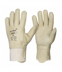 Paire de gants de manutention hydrofuge cuir Angus - Sécuritop - SECURITOP