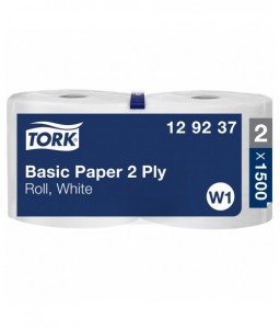 2 bobines de papier essuyage basic 1500F - Tork