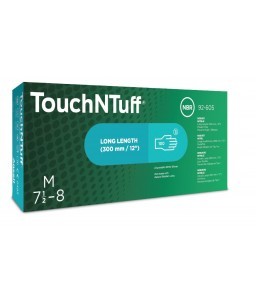 Boîte de 100 gants Touch n tuff® 92-605 non poudrés sans silicone à usage unique - Ansell - Gants nitrile - 8