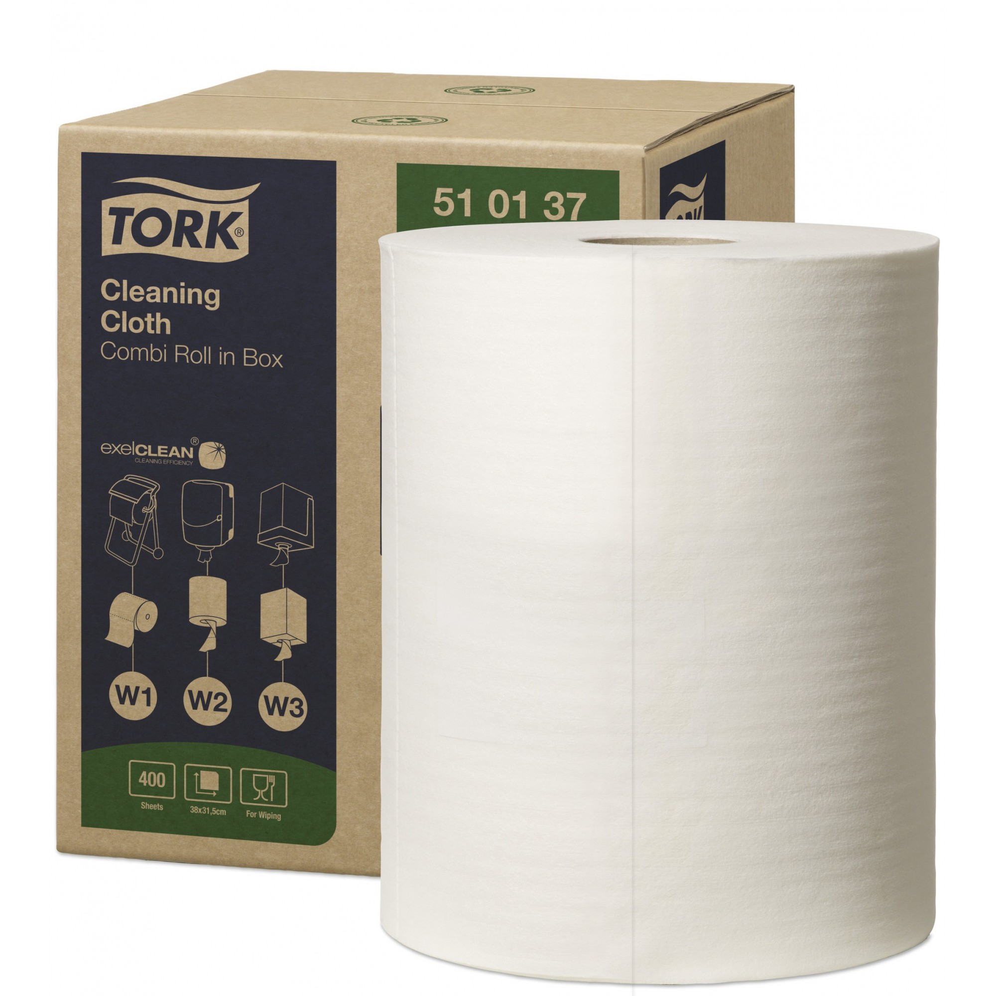 TORK W2/W3/W1 CHIFFON DE NETTOYAGE 400F - TORK