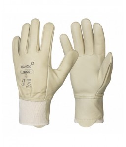 Paire de gants de manutention hydrofuge cuir Sarde - Sécuritop - SECURITOP