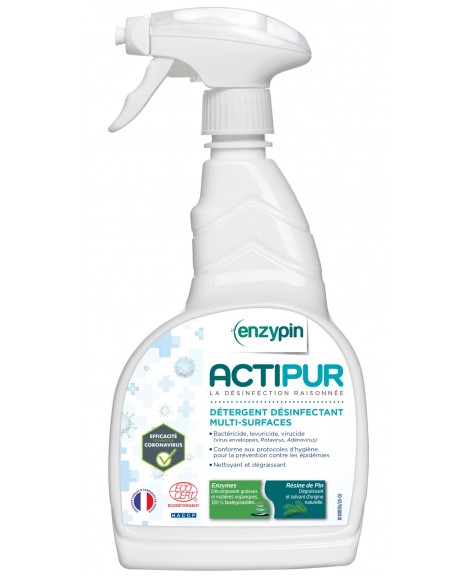 Détergent désinfectant multi-surfaces ACTIPUR 750ML - Action Pin