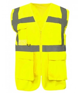 GILET HAUTE VISIBILITE LUMEN MULTIPOCHES RECYCLÉ - Sécuritop - SECURITOP - Gilets et chasubles - 2