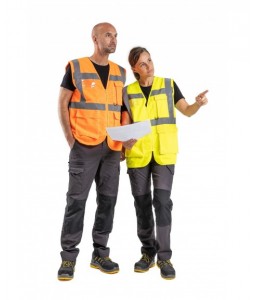 GILET HAUTE VISIBILITE LUMEN MULTIPOCHES RECYCLÉ - Sécuritop - SECURITOP - Gilets et chasubles - 8