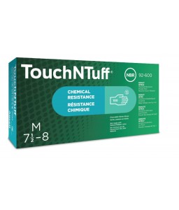 Boîte de 100 gants Touch n tuff® 92-600 non poudrés sans silicone à usage unique - Ansell - Gants nitrile - 8