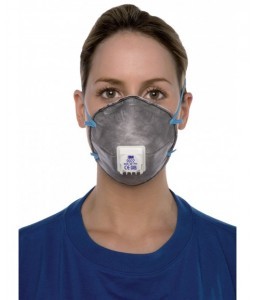 Boîte de 10 masques jetables coques anti-poussière avec soupape 9922 FFP2 - 3M