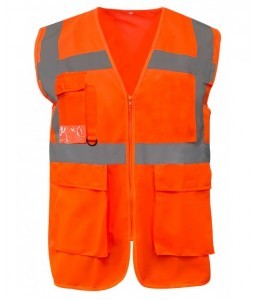 GILET HAUTE VISIBILITE LUMEN MULTIPOCHES RECYCLÉ - Sécuritop - SECURITOP