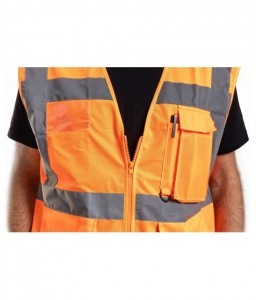 GILET HAUTE VISIBILITE LUMEN MULTIPOCHES RECYCLÉ - Sécuritop - SECURITOP - Gilets et chasubles - 6