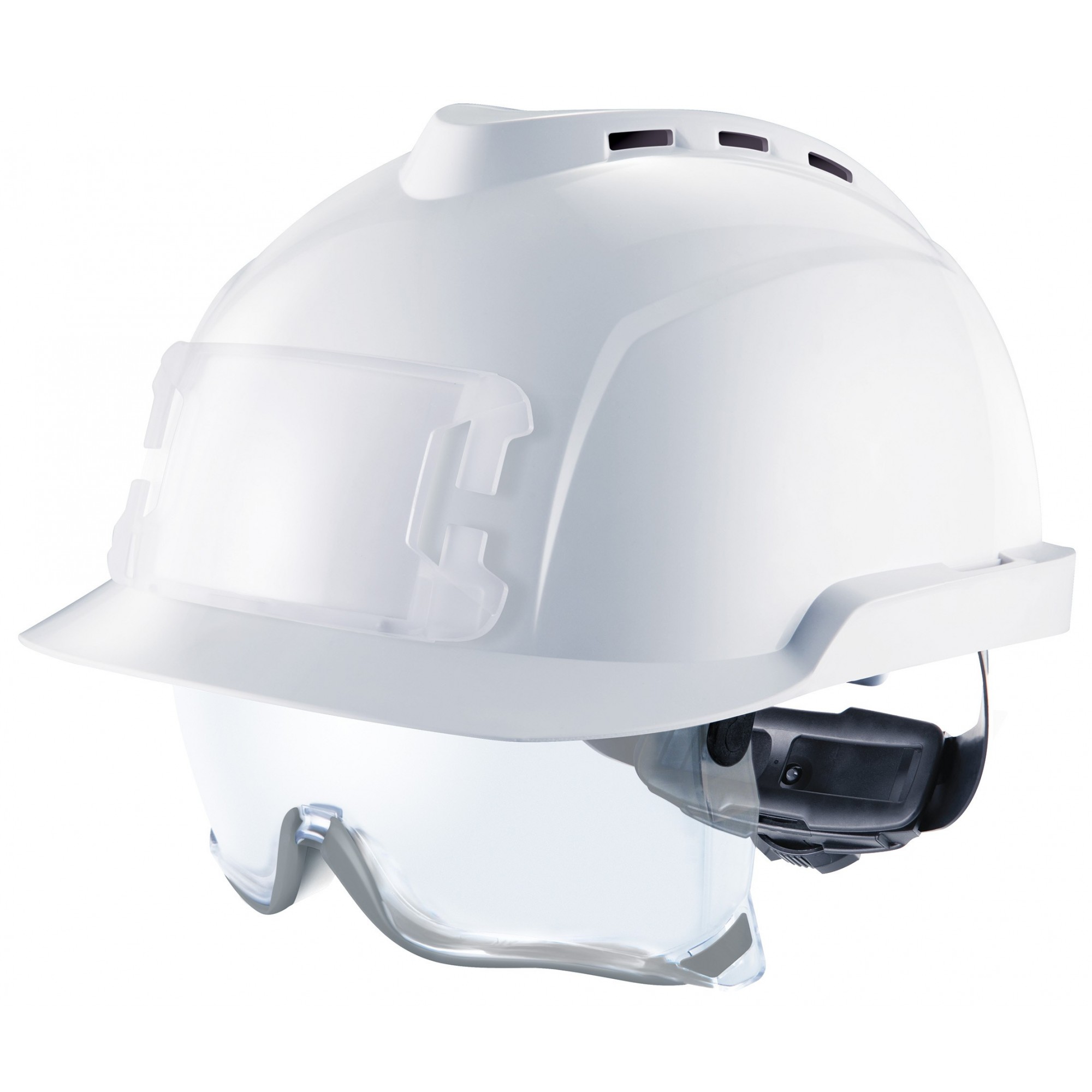 Casque de protection aéré avec surlunettes et porte-badge V-GARD 930® - MSA