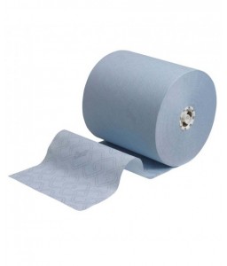 SCOTT® ESSENTIAL™ 6692 ESSUIE-MAINS ROULÉS 350M  X6  BLEU - KIMBERLY-CLARK - Ouate - 2