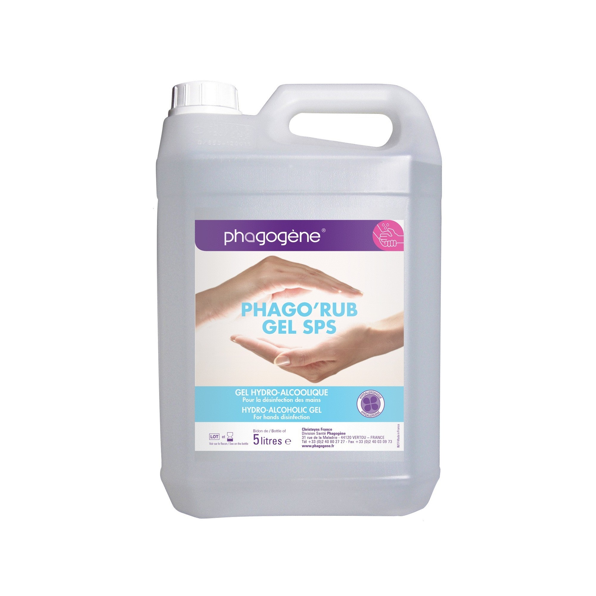 GEL HYDRO-ALCOOLIQUE 5L - CHRISTEYNS