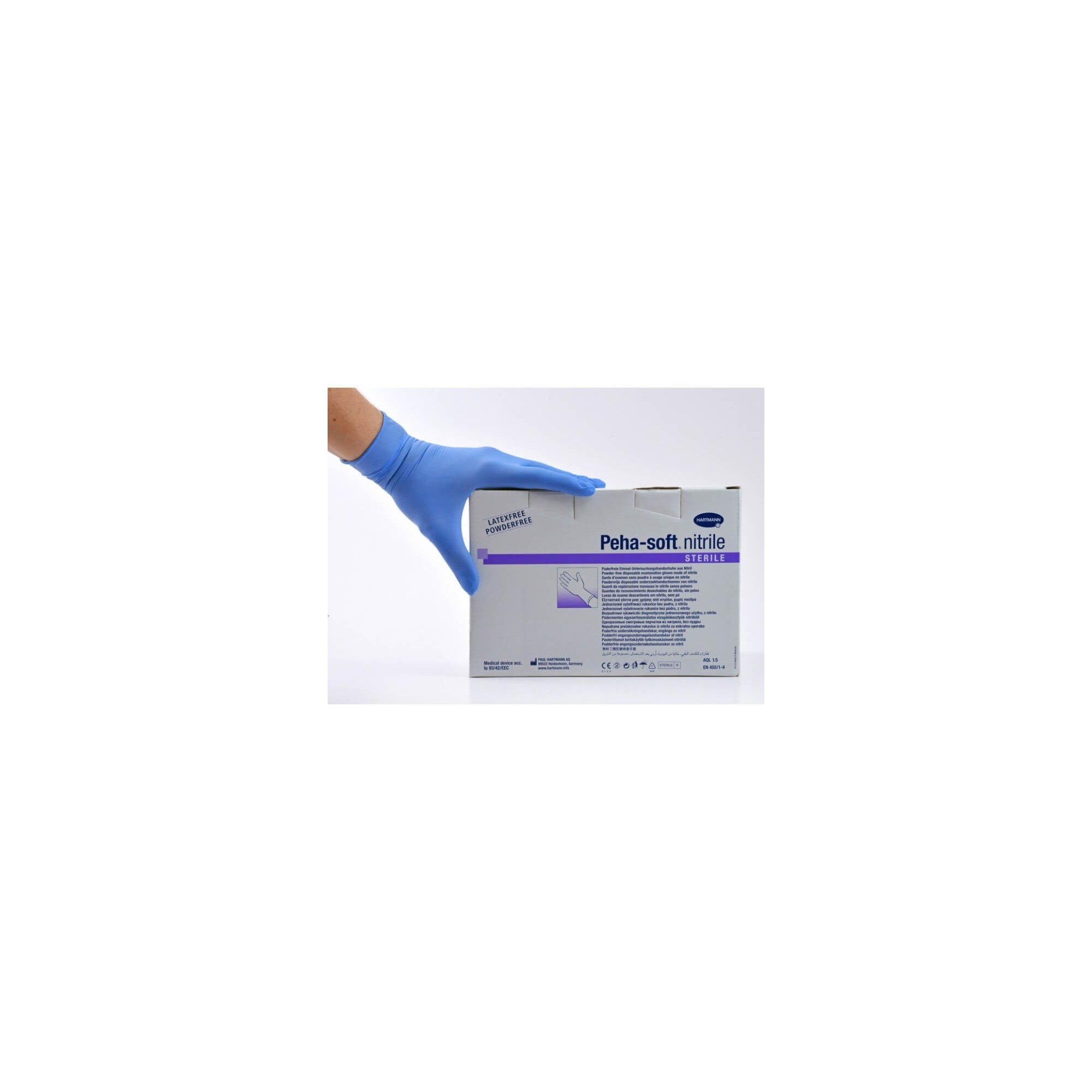 GANT STERILE NITRILE NP BLEU M - HARTMANN