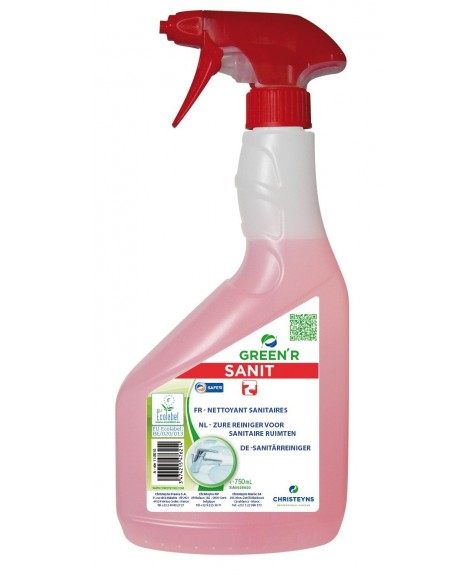 ECOLABEL GREEN'R SANIT 750ML - CHRISTEYNS