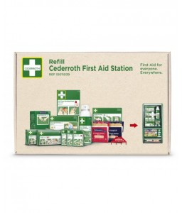 Kit de recharge complet pour station 1ers secours CEDERROTH - CEDERROTH