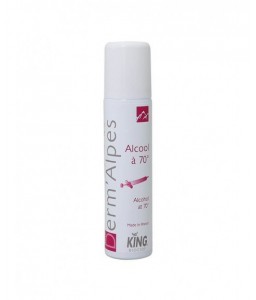 Aérosol désinfectant alcool à 70° brut 110mL KING - DERM_ALPES