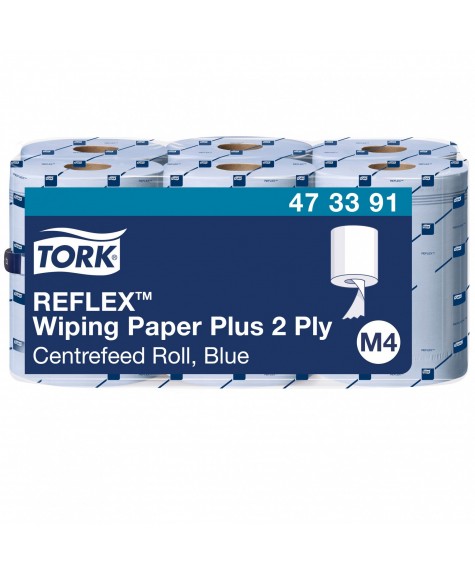 6 bobines de papier essuyage multi-usages Tork Reflex™ M4 - Tork